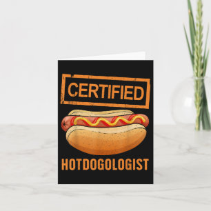 Cooles Hotdog-Outfit für Männer - Frauen Erwachsen Karte