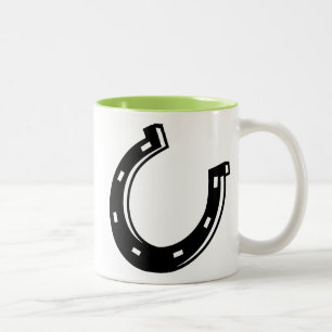 Cooles Hufeisen Zweifarbige Tasse