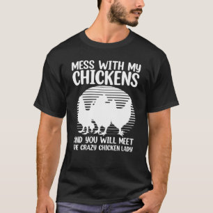 Cooles Huhn Für Frauen Mädchen Mutter Hühnerfarmer T-Shirt