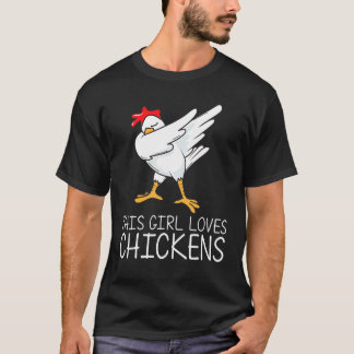 Cooles Huhn Für Mädchen Kid Dabbing Hausgeflügel P T-Shirt