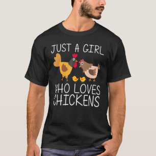 Cooles Huhn Für Mädchen Kid Hahn Henne Küken Geflü T-Shirt