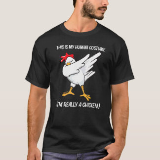 Cooles Huhn Für Männer Frauen Dabbing Hausgeflügel T-Shirt