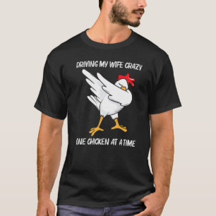 Cooles Huhn für Männer Papa Dabbing Hausgeflügel P T-Shirt