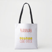 Cooles Huhn mit Namen Tasche (Vorderseite)