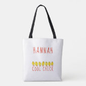 Cooles Huhn mit Namen Tasche (Rückseite)