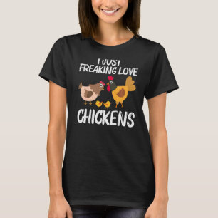 Cooles Hühnchen für Männer Rooster Hen Huhn Poul T-Shirt