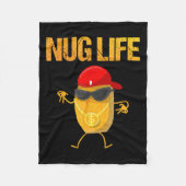 Cooles Hühnchen Nugget Kunst für Jungen Kinder Hüh Fleecedecke (Vorderseite)