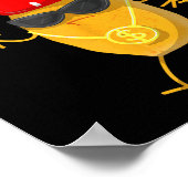 Cooles Hühnchen Nugget Kunst für Jungen Kinder Hüh Poster (Ecke)