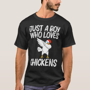 Cooles Hühnerdesign für Jungen Kinder Hahn Tier B T-Shirt