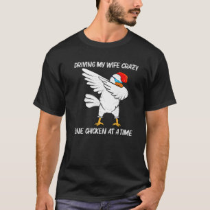 Cooles Hühnerdesign für Männer Vater Rooster Anima T-Shirt