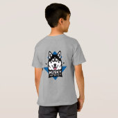 Cooles Husky Dog Logo-T-Shirt T-Shirt (Schwarz voll)