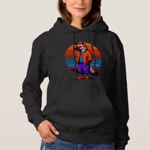 Cooles Hyena Modernes Urban Style Sunset Retro Art Hoodie