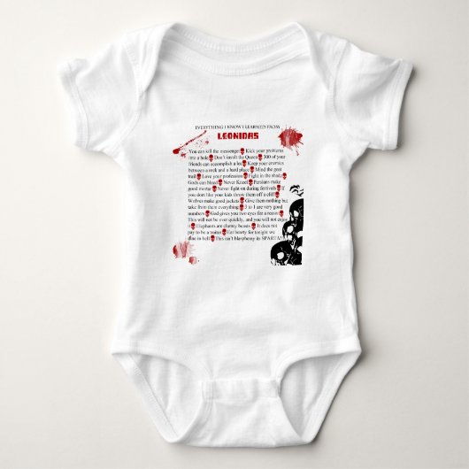 Cooles I lernte, dass alles, das ich von Leonidas Baby Strampler (Vorderseite)