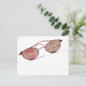 Cooles "I Liebe You"-Design Postkarte (Stehend Vorderseite)