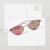 Cooles "I Liebe You"-Design Postkarte (Vorne/Hinten)