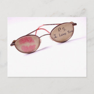Cooles "I Liebe You"-Design Postkarte