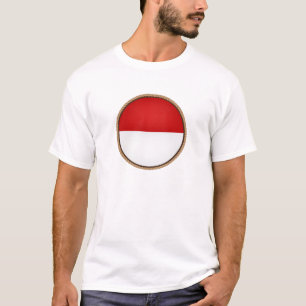 Cooles indonesisches Flaggen-Siegel T-Shirt
