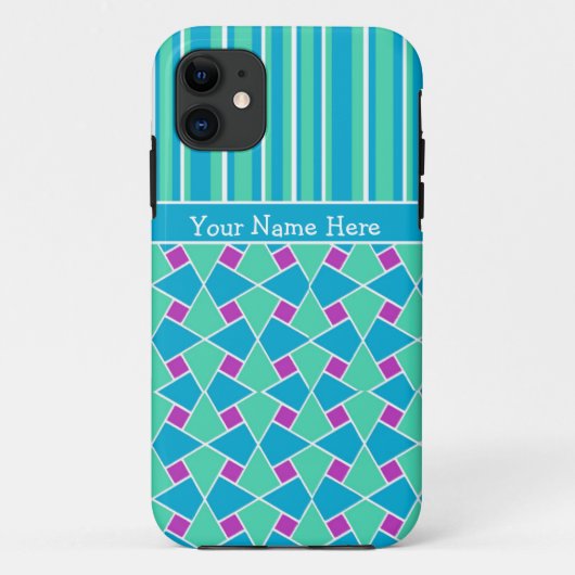 Cooles islamisches Muster und Streifen: Fall iPhon Case-Mate iPhone Hülle (Rückseite)
