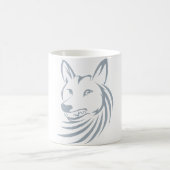 Cooles Jagd-Kojote-Logo Kaffeetasse (Mittel)