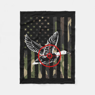 Cooles Jagddesign für Männer Frauen im Wildtierber Fleecedecke