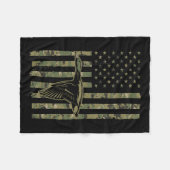 Cooles Jagddesign für Männer Frauen im Wildtierber Fleecedecke (Vorderseite (Horizontal))