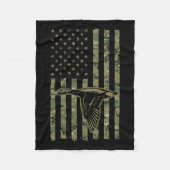 Cooles Jagddesign für Männer Frauen im Wildtierber Fleecedecke (Vorderseite)