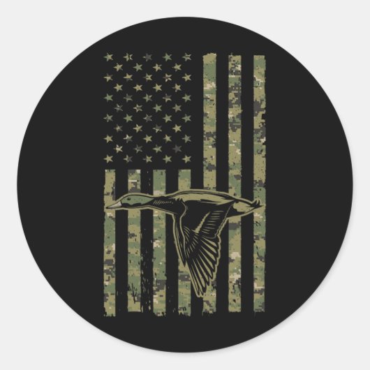 Cooles Jagddesign für Männer Frauen im Wildtierber Runder Aufkleber (Vorderseite)