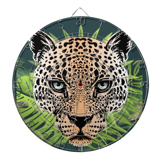 Cooles Jaguar Amazon-Wildtier Dartscheibe (vorne)