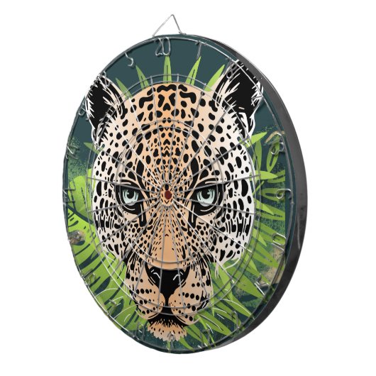 Cooles Jaguar Amazon-Wildtier Dartscheibe (Vorderseite rechts)