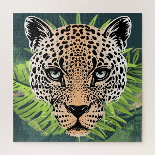 Cooles Jaguar Amazon-Wildtier Puzzle (Vertikal)