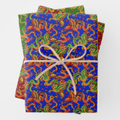cooles japanisches Drachenmuster Geschenkpapier Set (Beispiel)