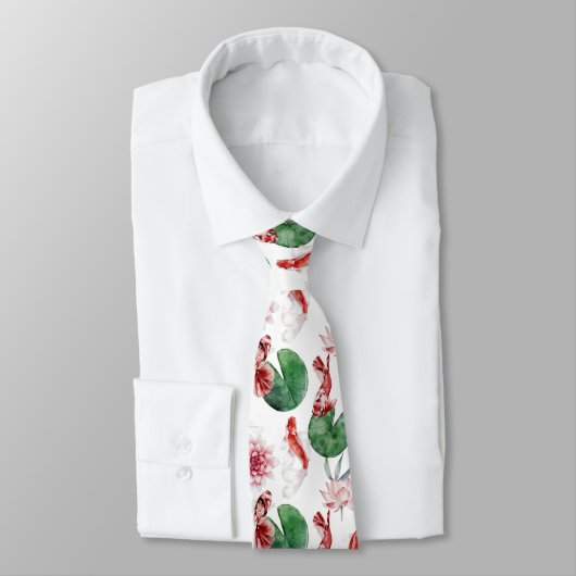 cooles japanisches Fischkachelmuster Krawatte (Gebunden)