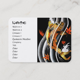 Cooles japanisches Goldmedaillenwasser aus Koi-Kar Visitenkarte