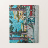 Cooles japanisches Kawase hasui Tempelwaldschrein Puzzle (Vertikal)