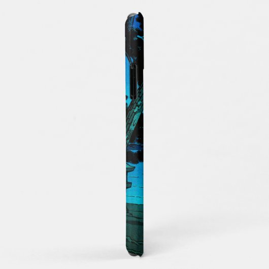 Cooles japanisches Mondlicht-Nachtgate Sea Hasui k Case-Mate iPhone Hülle (Hinten/Rechts)