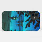 Cooles japanisches moonlit Nachttormeerhasui Case-Mate iPhone Hülle (Rückseite (Horizontal))