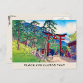 Cooles japanisches Tori-Gebirge Landschaft Postkarte (Vorne/Hinten)