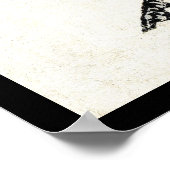 Cooles japanisches Vintages Ukiyo-e-Tintenhähnchen Poster (Ecke)