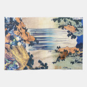 Cooles japanisches Vintages Ukiyo-e-Wasserfall Hok Geschirrtuch (Horizontal)