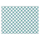 Cooles Kadett Blaues Retro-Chic Prüfmuster Tischdecke (Vorderseite (Horizontal))