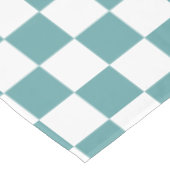 Cooles Kadett Blaues Retro-Chic Prüfmuster Tischdecke (Schrägansicht)