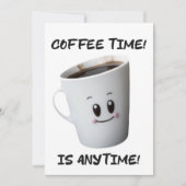 cooles Kaffeebecher-Design Einladung (Vorderseite)