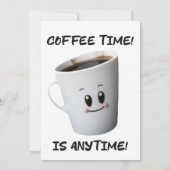 cooles Kaffeebecher-Design Einladung (Rückseite)