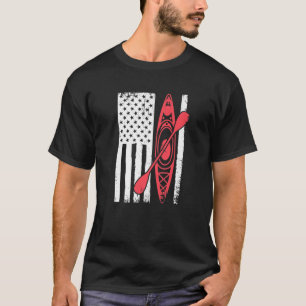 Cooles Kajak für Männer Kayak Fischen USA Amer T-Shirt