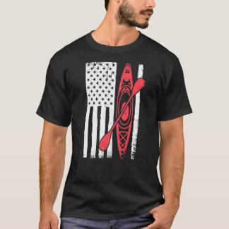 Cooles Kajak für Männer Kayak Fischen USA Amer T-Shirt