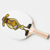 Cooles Kamel mit Schatten Tischtennis Schläger (Seitenansicht)