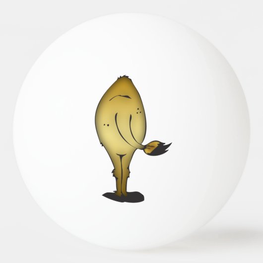 Cooles Kamel mit Schatten Tischtennisball (Rückseite)