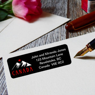 Cooles Kanada Berge Kanadischer Ahornblätterpilz D