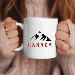 Cooles Kanada-Gebirge Kanadisches Ahornblättriger Kaffeetasse