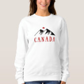 Cooles Kanada-Gebirge Kanadisches Ahornblättriger Sweatshirt (Vorderseite)